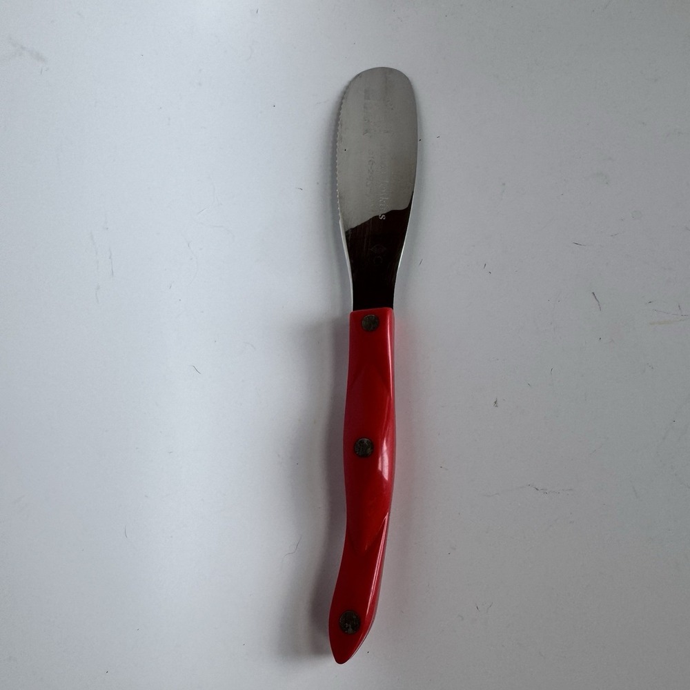 Cutco Spatula Spreader 1768 KK Red Handle Serrated Promo Knife Kitchen Cooking - Picture 4 of 7